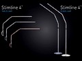Slimline S4 LED-Standleuchte eisgrau