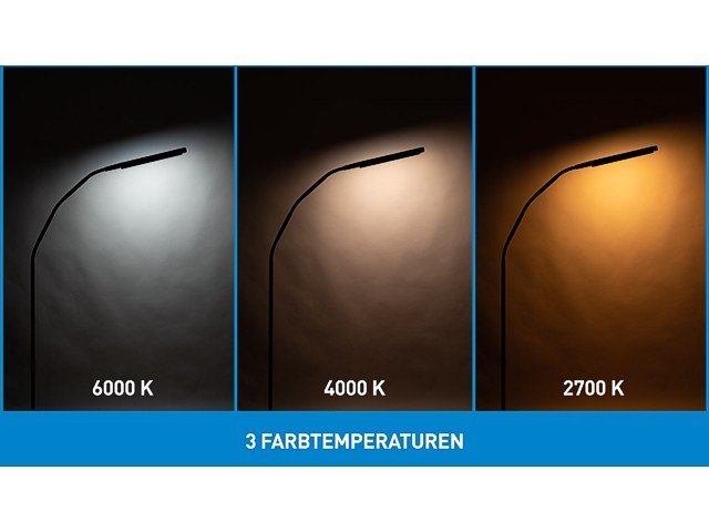 3 umschaltbare Farbtemperaturen